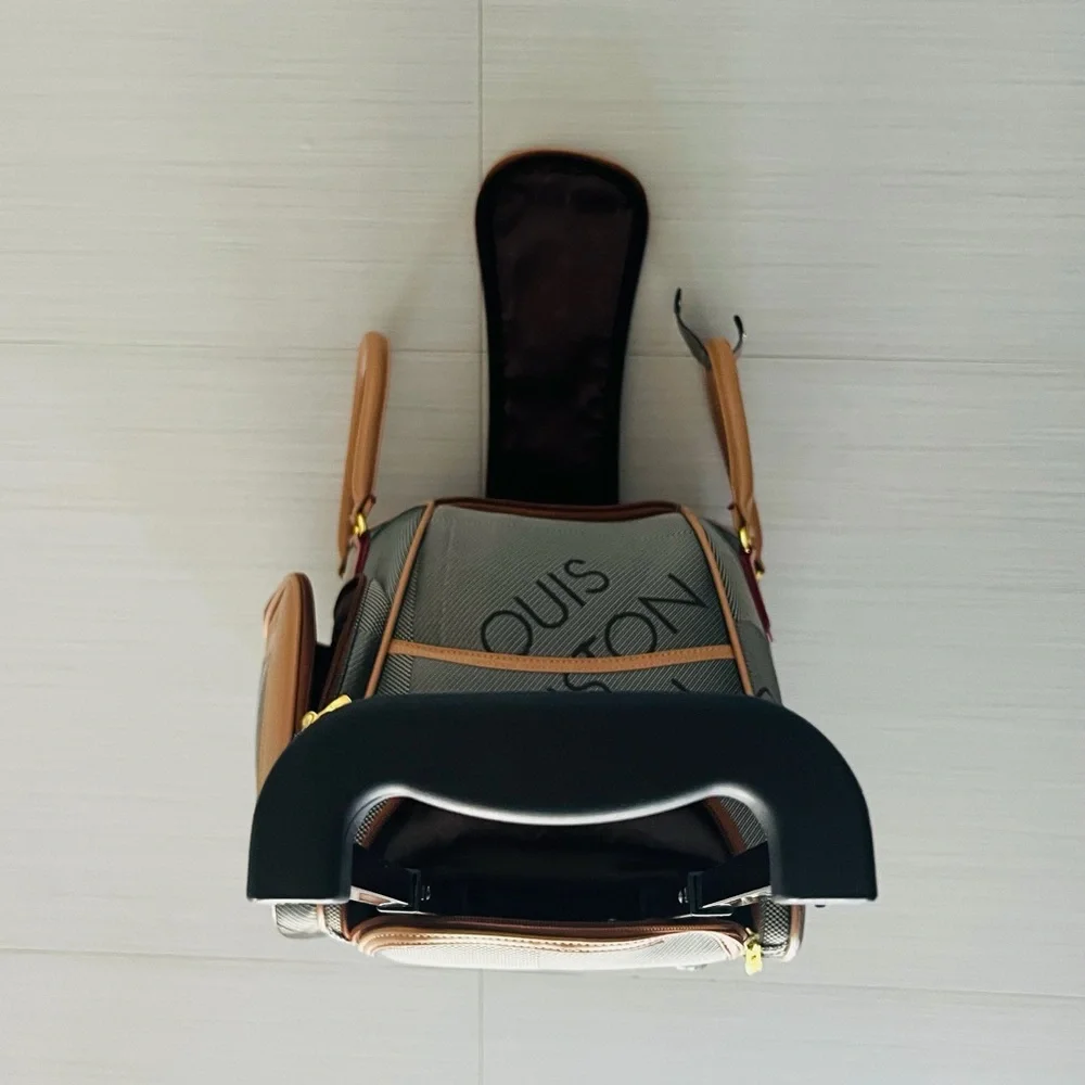 Louis Vuitton Brown and Black Travel Bag